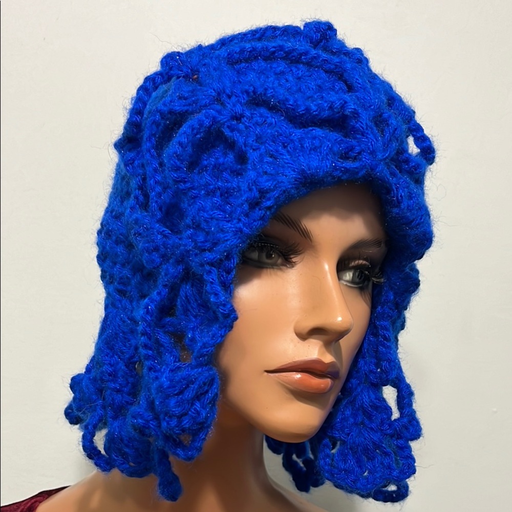 Handcrafted Blue Crochet Hat